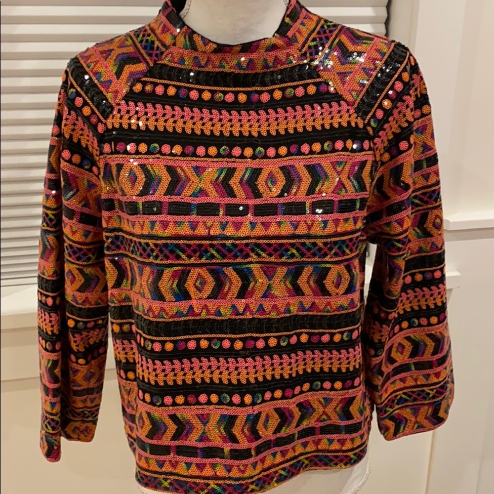 NWT Vivienne Tam Sequin Top